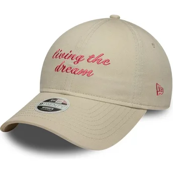 Cap izliekta beige adjustable strap 9TWENTY no New Era