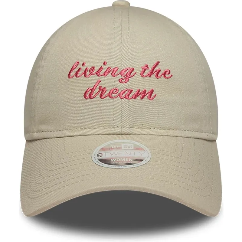 cap-izliekta-beige-adjustable-strap-9twenty-no-new-era