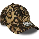 casquette-courbee-leopard-ajustable-avec-logo-noir-pour-femme-9twenty-lionpard-new-york-yankees-mlb-new-era