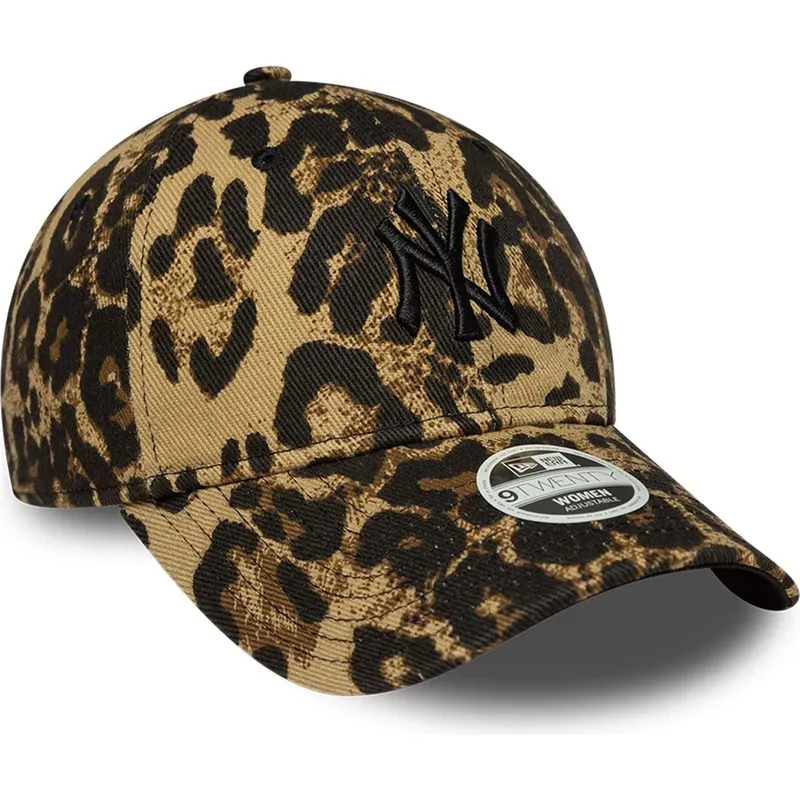 cepur-izliekta-leopards-regulejama-lente-9twenty-leopard-no-new-york-yankees-mlb-no-new-era
