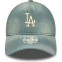 cepur-izliekta-zils-regulejams-9twenty-a-frame-denim-no-los-angeles-dodgers-mlb-no-new-era