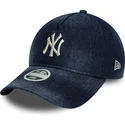 gorra-curva-azul-marino-ajustable-para-mujer-9twenty-a-frame-denim-de-new-york-yankees-mlb-de-new-era
