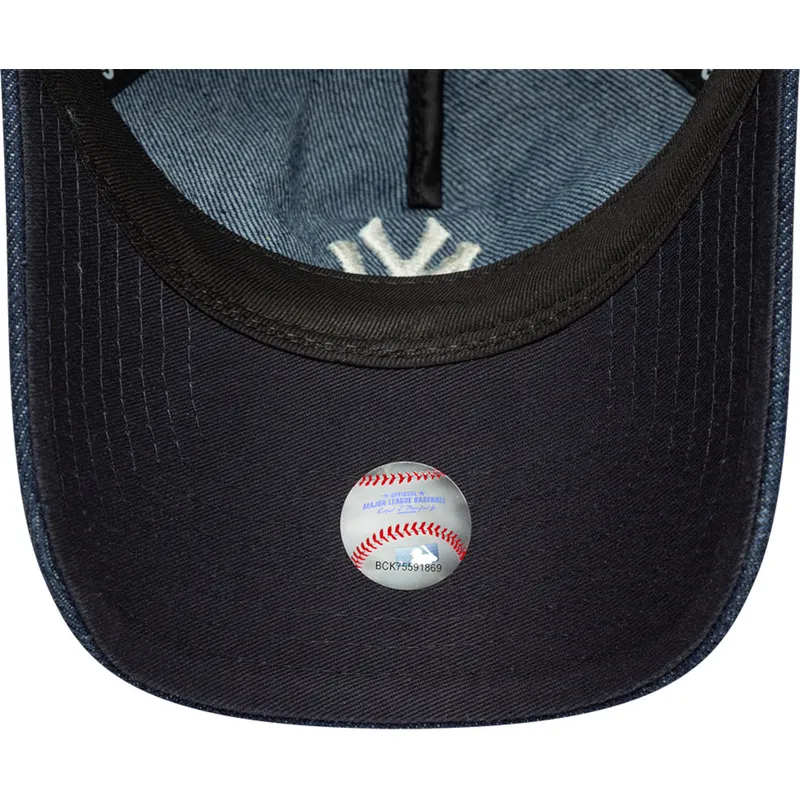 gorra-curva-azul-marino-ajustable-para-mujer-9twenty-a-frame-denim-de-new-york-yankees-mlb-de-new-era