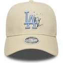 cap-izliekta-beige-snapback-9forty-a-frame-floral-no-los-angeles-dodgers-mlb-no-new-era