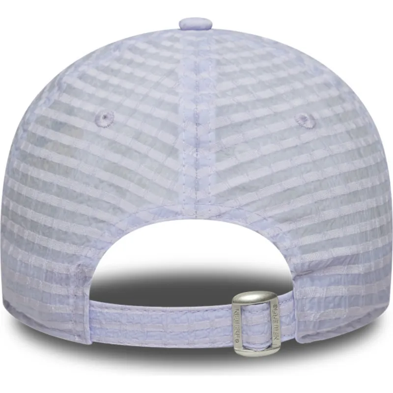cap-izliekta-violet-adjustable-strap-9twenty-seersucker-no-new-york-yankees-mlb-no-new-era