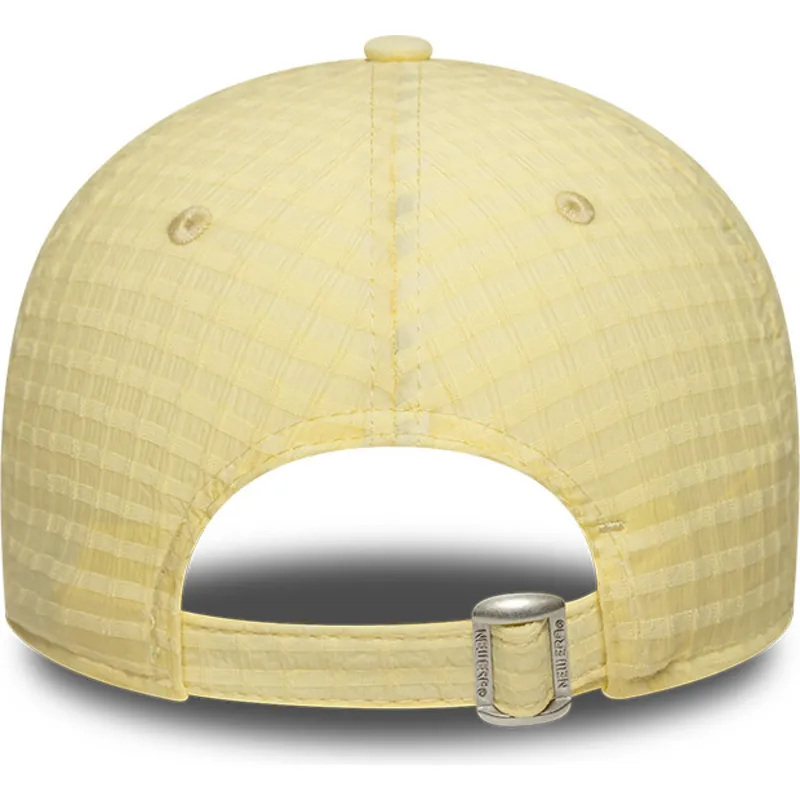 cap-izliekta-yellow-adjustable-strap-9twenty-seersucker-no-new-york-yankees-mlb-no-new-era