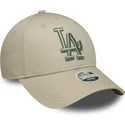 cap-izliekta-beige-adjustable-strap-9forty-league-essential-no-los-angeles-dodgers-mlb-no-new-era