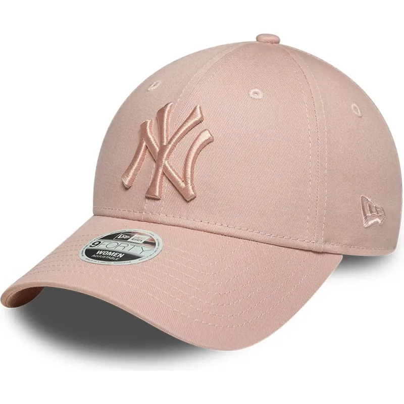 cepur-izliekta-roza-regulejama-lente-9forty-league-essential-no-new-york-yankees-mlb-no-new-era