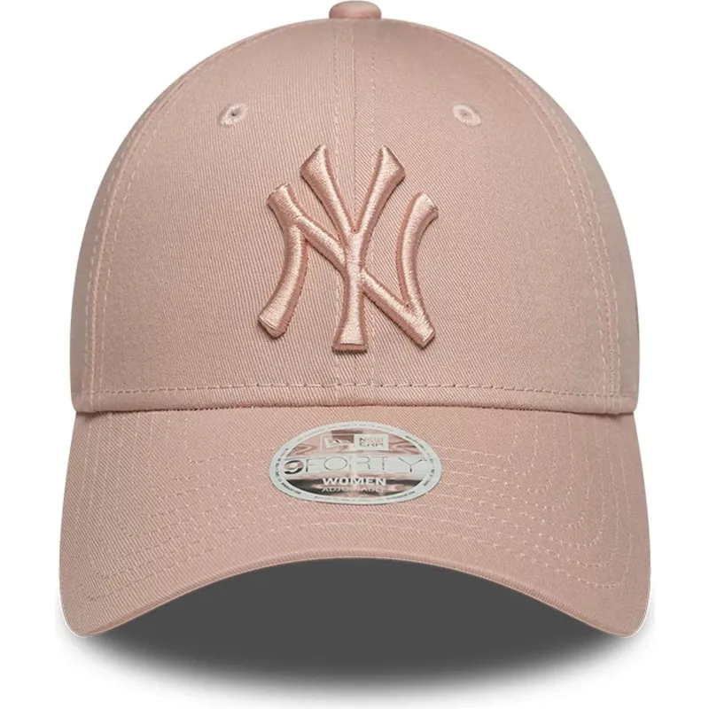 cepur-izliekta-roza-regulejama-lente-9forty-league-essential-no-new-york-yankees-mlb-no-new-era