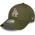cap-izliekta-green-adjustable-strap-9forty-metallic-no-los-angeles-dodgers-mlb-no-new-era