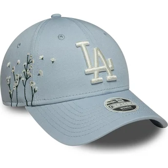 Cepur izliekta zils regulējams 9FORTY Floral Icon no Los Angeles Dodgers MLB no New Era