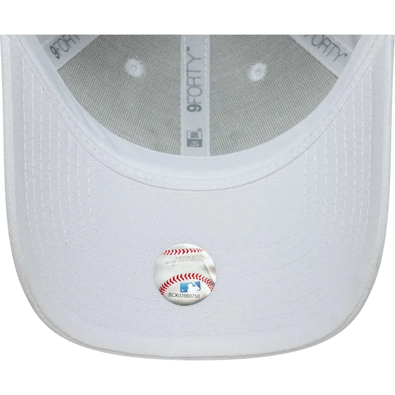 cepur-izliekta-balts-regulejama-lente-9forty-floral-infill-no-new-york-yankees-mlb-no-new-era