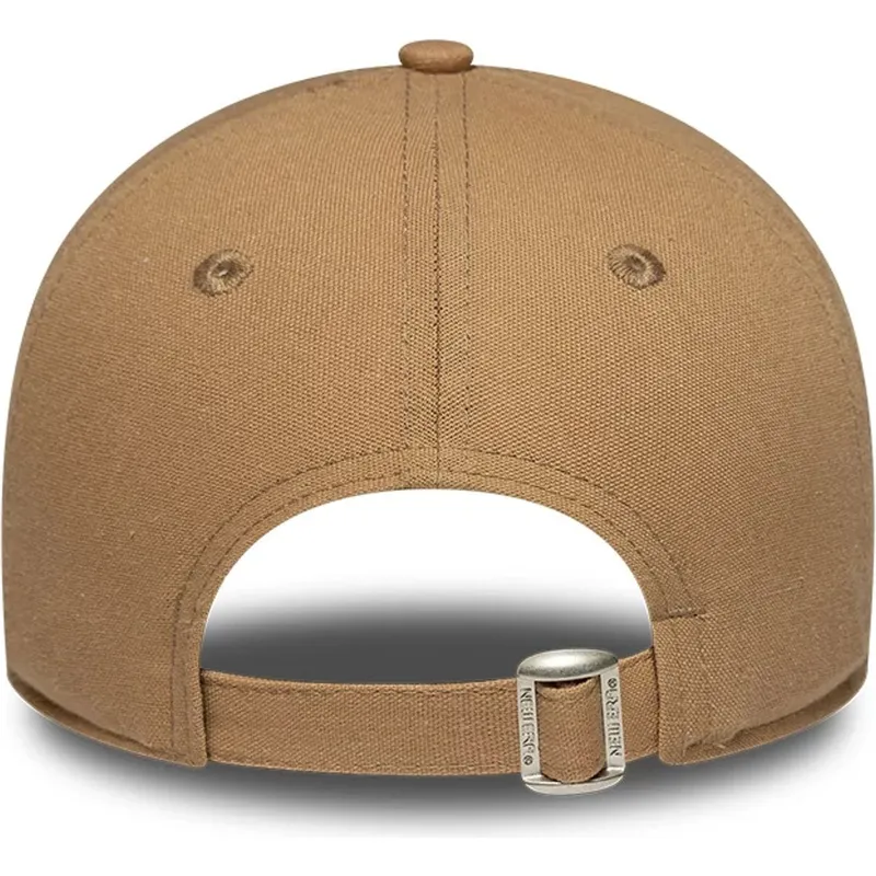 cap-izliekta-brown-adjustable-strap-9forty-linen-no-los-angeles-dodgers-mlb-no-new-era