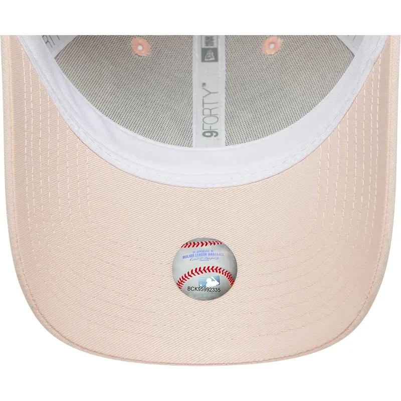 gorra-curva-rosa-claro-ajustable-para-mujer-9forty-linen-de-new-york-yankees-mlb-de-new-era