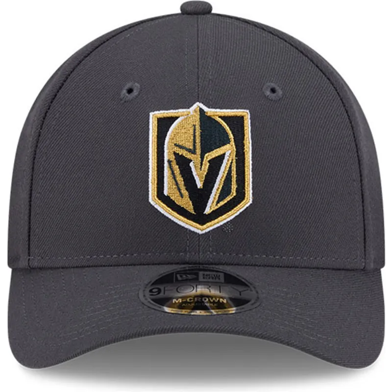 cap-izliekta-gray-snapback-9forty-m-crown-no-vegas-golden-knights-nhl-no-new-era