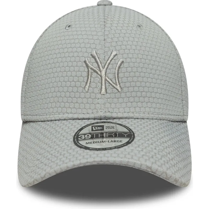 casquette-courbee-grise-ajustee-39thirty-stretch-mesh-new-york-yankees-mlb-new-era
