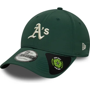 Zielona regulowana czapka z zakrzywionym daszkiem 9FORTY Recycled Midi Oakland Athletics MLB New Era