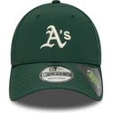 gorra-curva-verde-ajustable-9forty-recycled-midi-de-oakland-athletics-mlb-de-new-era
