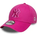 cap-izliekta-pink-adjustable-strap-9forty-team-outline-no-new-york-yankees-mlb-no-new-era