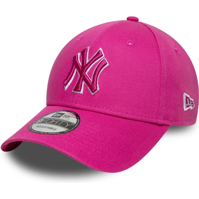 cap-izliekta-pink-adjustable-strap-9forty-team-outline-no-new-york-yankees-mlb-no-new-era