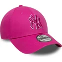 cap-izliekta-pink-adjustable-strap-9forty-team-outline-no-new-york-yankees-mlb-no-new-era