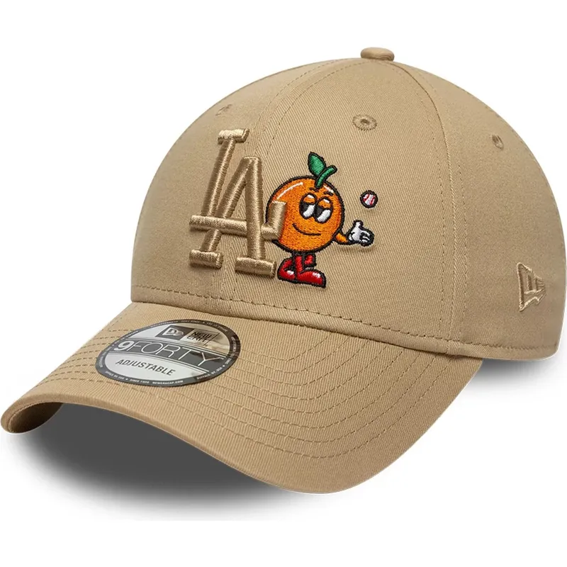cepur-izliekta-bruns-regulejama-lente-9forty-tonal-icon-no-los-angeles-dodgers-mlb-no-new-era