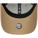 brazowa-regulowana-czapka-z-zakrzywionym-daszkiem-z-brazowym-logo-9forty-tonal-icon-los-angeles-dodgers-mlb-new-era