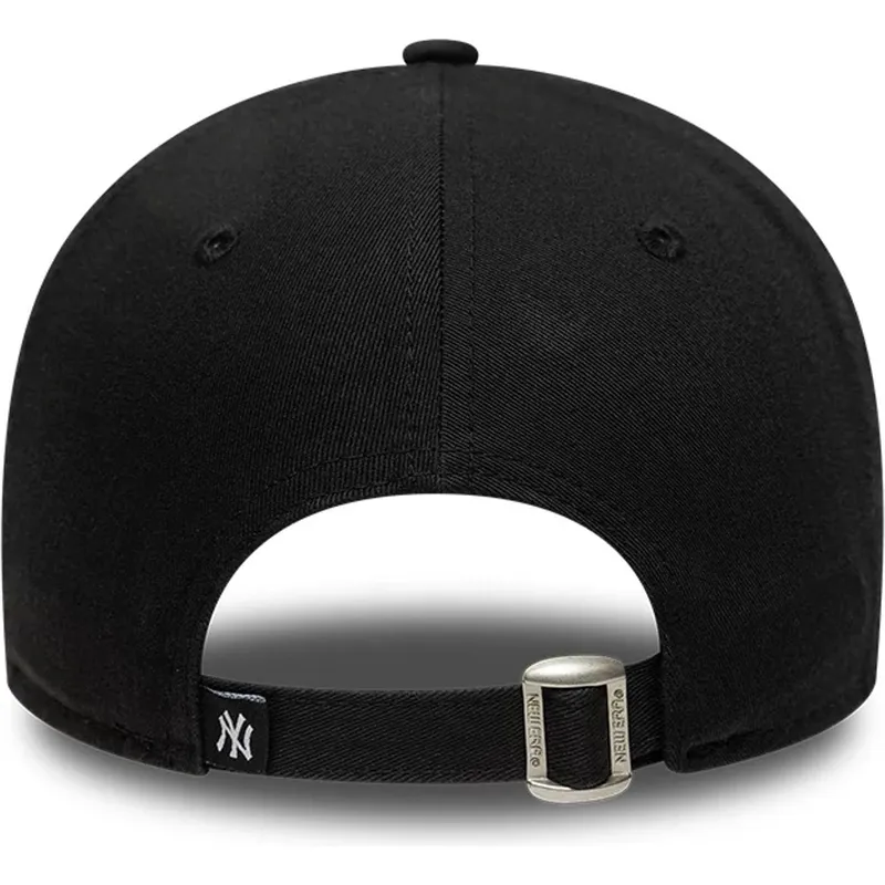 schwarze-verstellbare-curved-cap-mit-schwarzem-logo-9forty-tonal-icon-der-new-york-yankees-mlb-von-new-era