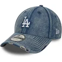 cepur-izliekta-zils-regulejams-9forty-acid-wash-denim-no-los-angeles-dodgers-mlb-no-new-era