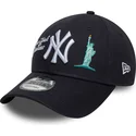 cap-izliekta-navy-blue-adjustable-strap-9forty-city-icon-no-new-york-yankees-mlb-no-new-era