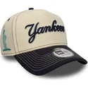 new-era-curved-brim-e-frame-city-icon-new-york-yankees-mlb-beige-and-navy-blue-snapback-cap