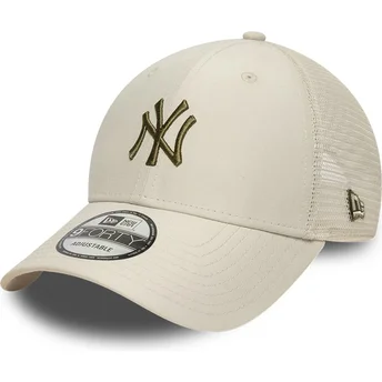 Cap izliekta beige adjustable strap 9FORTY Homefield Midi no New York Yankees MLB no New Era