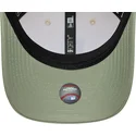 bezowa-i-zielona-czapka-z-daszkiem-snapback-z-zielonym-logo-9forty-m-crown-side-script-los-angeles-dodgers-mlb-new-era