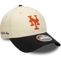 cap-izliekta-beige-snapback-9forty-m-crown-side-script-no-new-york-mets-mlb-no-new-era