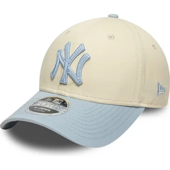 Cap izliekta beige snapback 9FORTY M-Crown Side Script no New York Yankees MLB no New Era