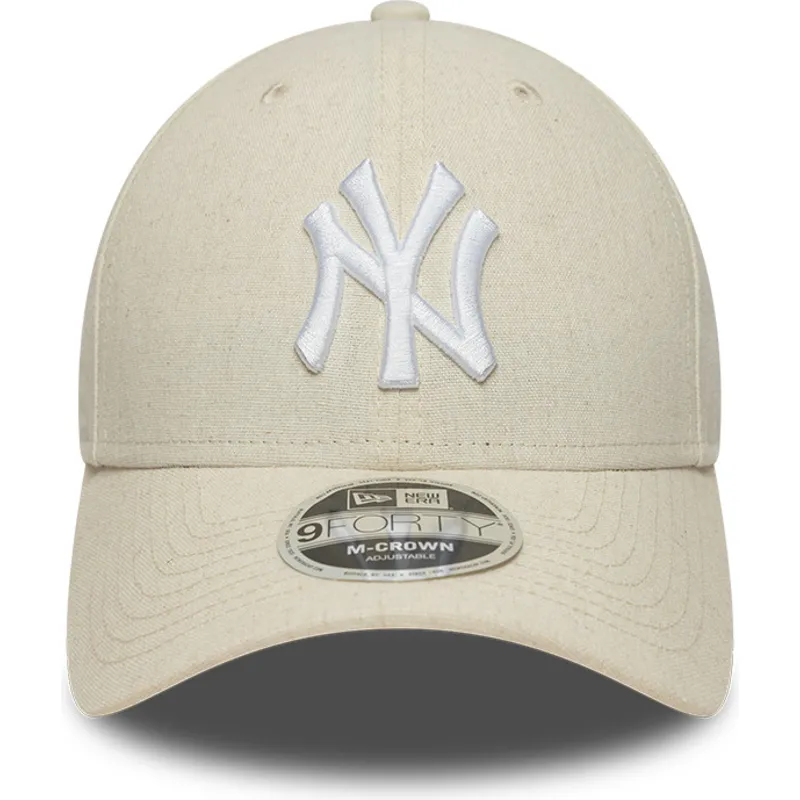 cepur-izliekta-bess-snapback-9forty-m-crown-linen-no-new-york-yankees-mlb-no-new-era