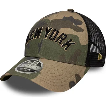 Czapka trucker kamuflaż 9FORTY M-Crown Wordmark New York Yankees MLB New Era