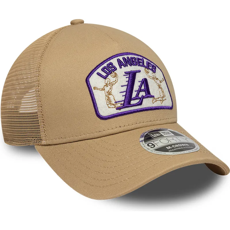 cap-izliekta-beige-snapback-9forty-m-crown-a-frame-no-los-angeles-lakers-nba-no-new-era