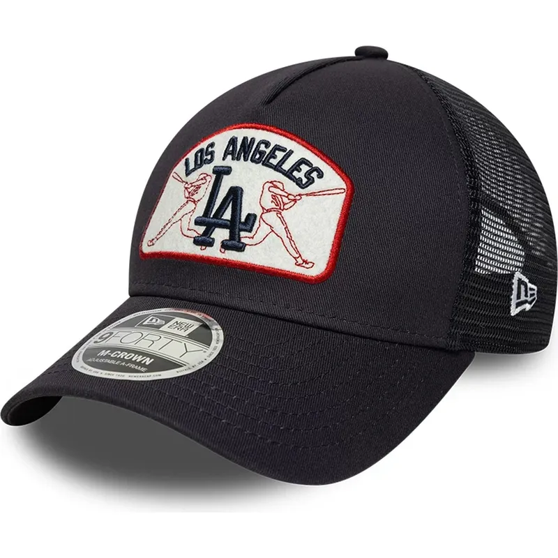 cepur-izliekta-truckeris-tumsi-zils-snapback-9forty-m-crown-a-frame-no-los-angeles-dodgers-mlb-no-new-era