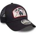 casquette-trucker-bleue-marine-9forty-m-crown-a-frame-los-angeles-dodgers-mlb-new-era