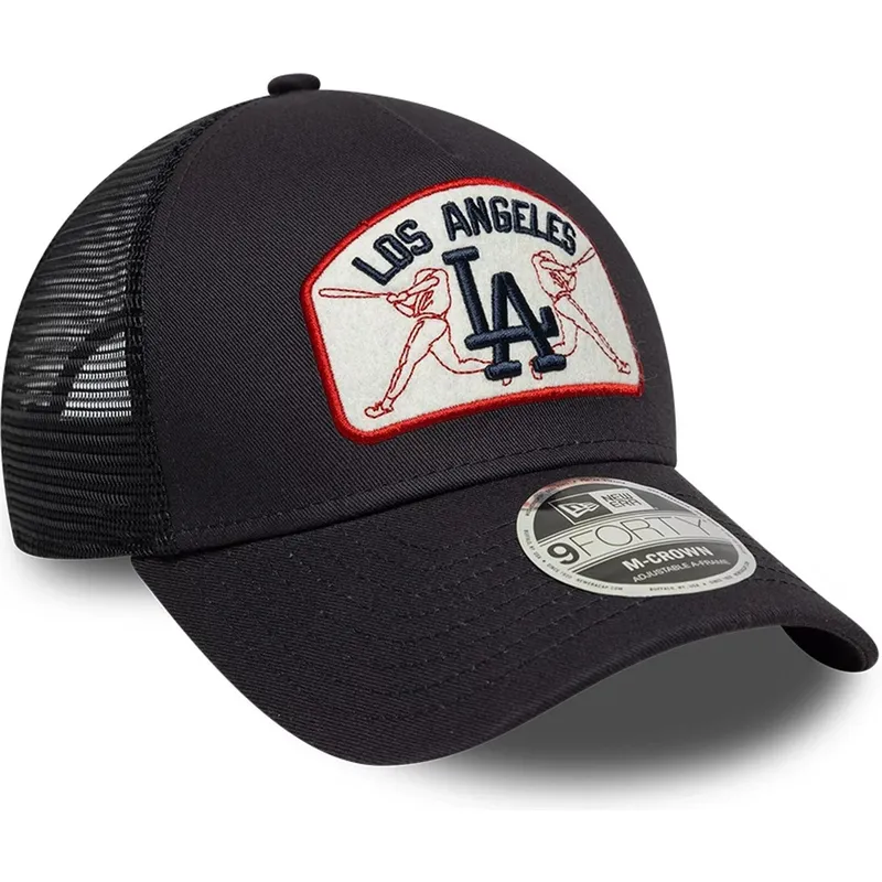 cepur-izliekta-soferis-tumsi-zils-snapback-9forty-m-crown-a-frame-no-los-angeles-dodgers-mlb-no-new-era