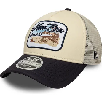 Cap izliekta beige snapback 9FORTY M-Crown no New Era