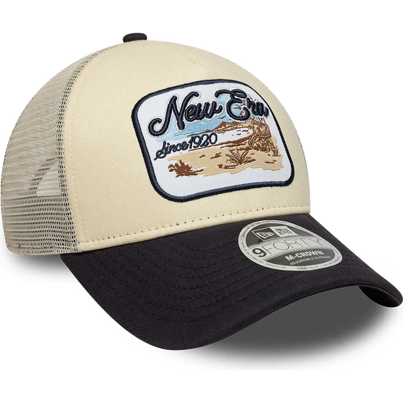 czapka-trucker-bezowa-i-granatowa-9forty-m-crown-a-frame-new-era