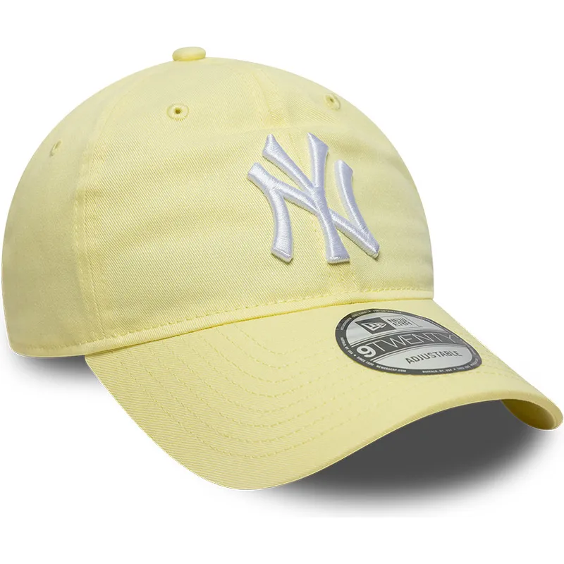 cepur-izliekta-dzeltens-regulejams-9twenty-league-essential-no-new-york-yankees-mlb-no-new-era
