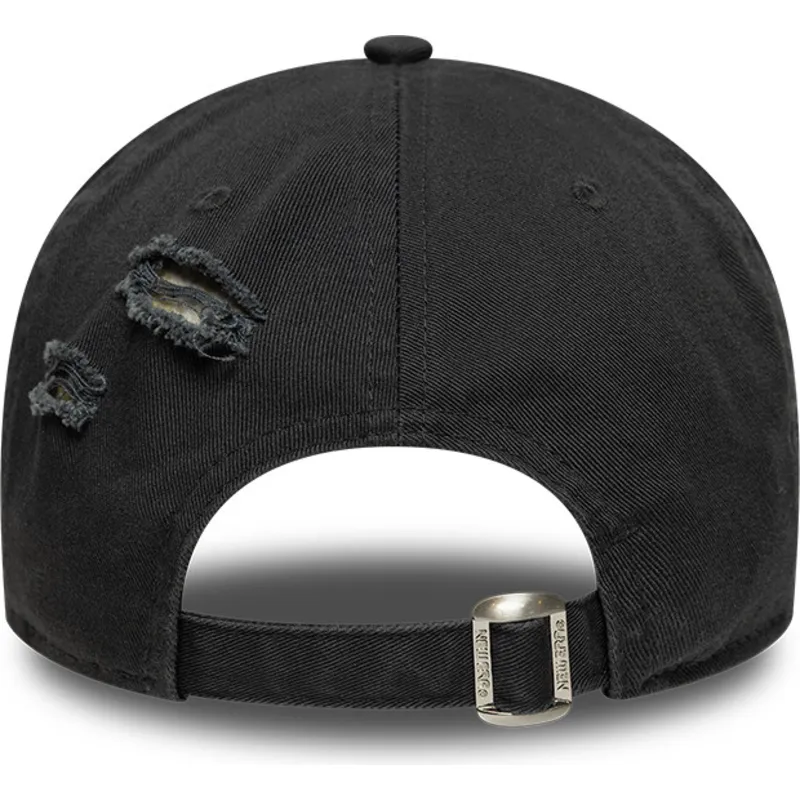 cepur-izliekta-melns-regulejama-lente-9twenty-wash-distress-a-frame-no-new-era