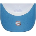 trucker-cap-blau-und-weiss-mit-blauem-logo-a-frame-league-essential-von-new-york-yankees-mlb-von-new-era