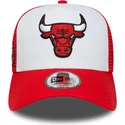 gorra-trucker-roja-y-blanca-a-frame-side-patch-de-chicago-bulls-nba-de-new-era