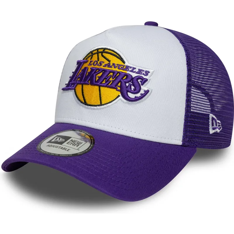 cepur-izliekta-soferis-violets-snapback-a-frame-side-patch-no-los-angeles-lakers-nba-no-new-era