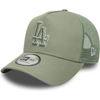 Cepur izliekta truckeris zaļš snapback A Frame Outline no Los Angeles Dodgers MLB no New Era