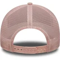 trucker-cap-rosa-mit-rosa-logo-a-frame-outline-von-new-york-yankees-mlb-von-new-era